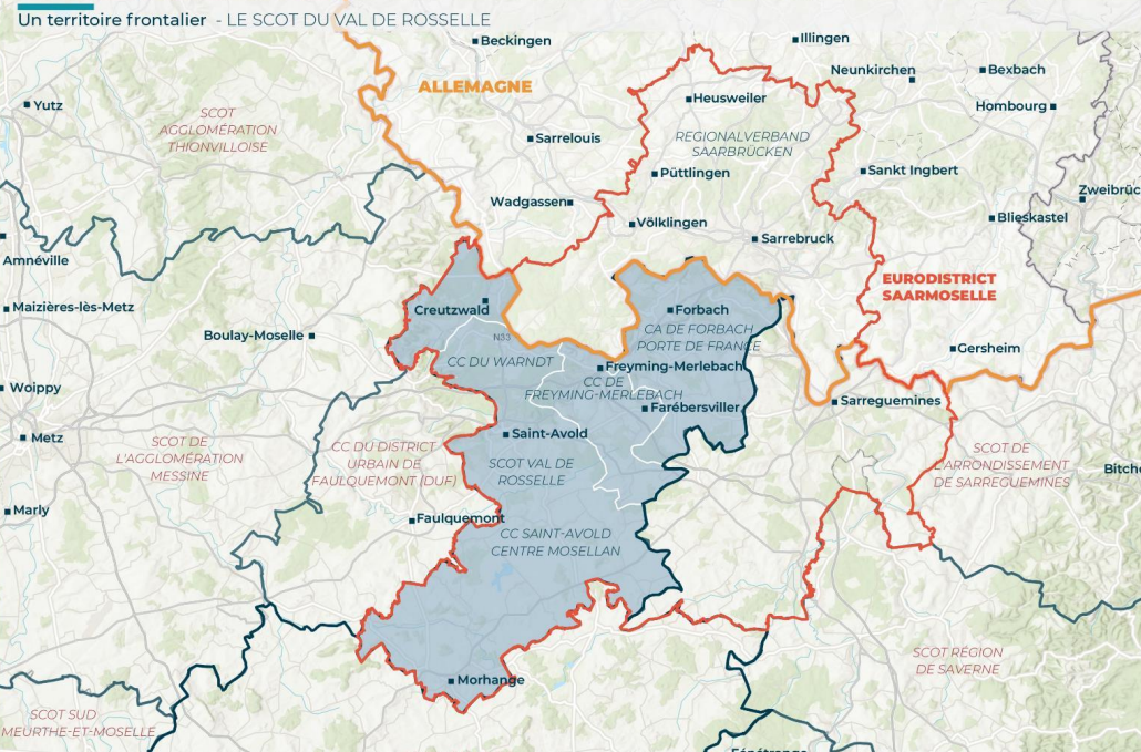 Gebietsabgrenzung SCot du Valle de Roselle